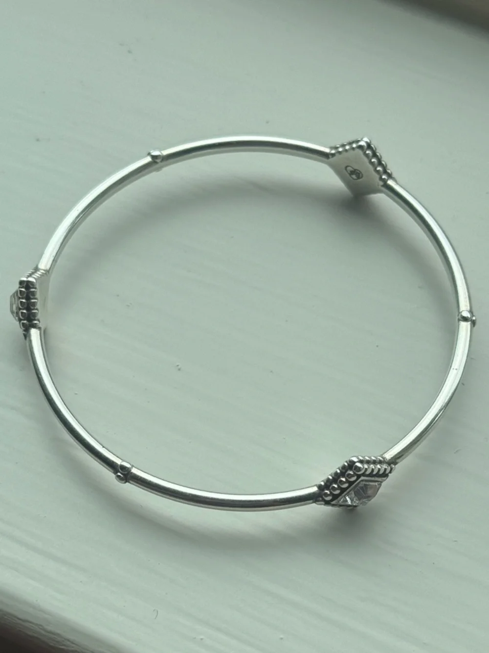 Brighton Women’s Silver Twinkle Trio Bangle OS EUC Worn Once